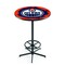 Holland Bar Stool Co 42" Black Edmonton Oilers Pub Table L216B4228EdmOil - alternate 1